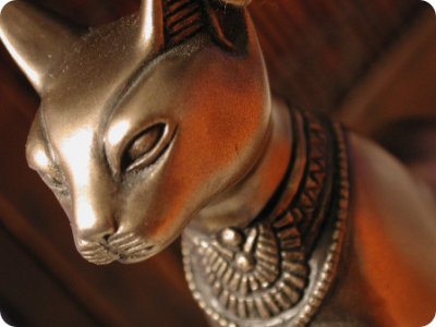 Estatua egipcia de gato