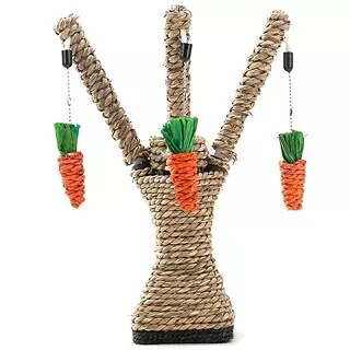 Árbol de zanahorias, juguete roer de para conejos