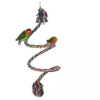 Cuerda para pájaros SwingClimb, juguete columpios de para pajaros