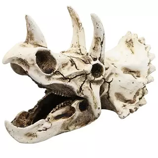 Cabeza de Triceratops para acuarios, juguete decoración del acuario de para peces