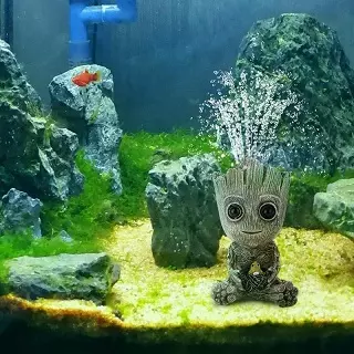 Decoración bomba de agua Guardianes de la Galaxia Baby Groot, juguete decoración del acuario de para peces