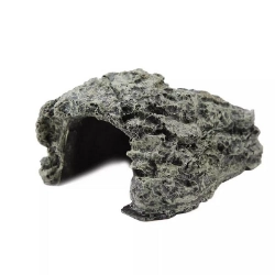Cueva de resina piedra gris para peces