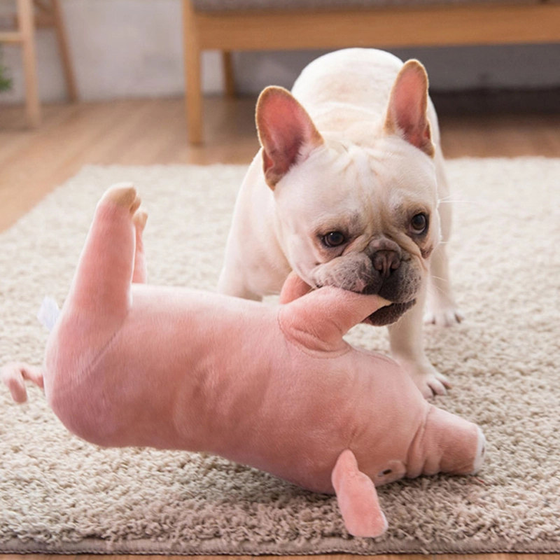 Muñeco con forma de cerdo para perros