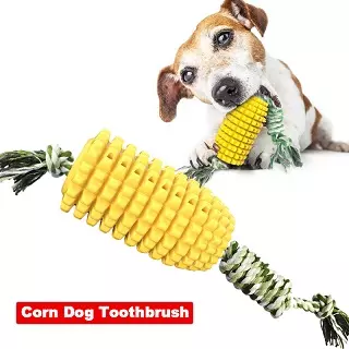 Cepillo de dientes mordedor Maíz, juguete salud dental de para perros