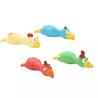 Muñeco de látex Pájaro MooBoo, juguete muñecos de para perros