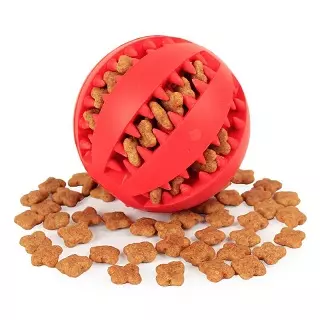 Pelota-mordedor rellena de comida, juguete pelotas de para perros