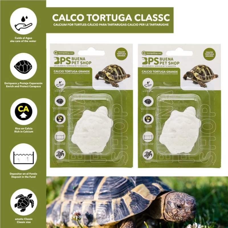 Bloque de calcio con forma de tortuga para tortugas | Juguete para tortugas
