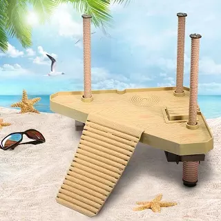 Plataforma muelle Triángulo para esquinas, juguete plataformas de para tortugas