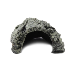 Cueva de resina piedra gris para tortugas